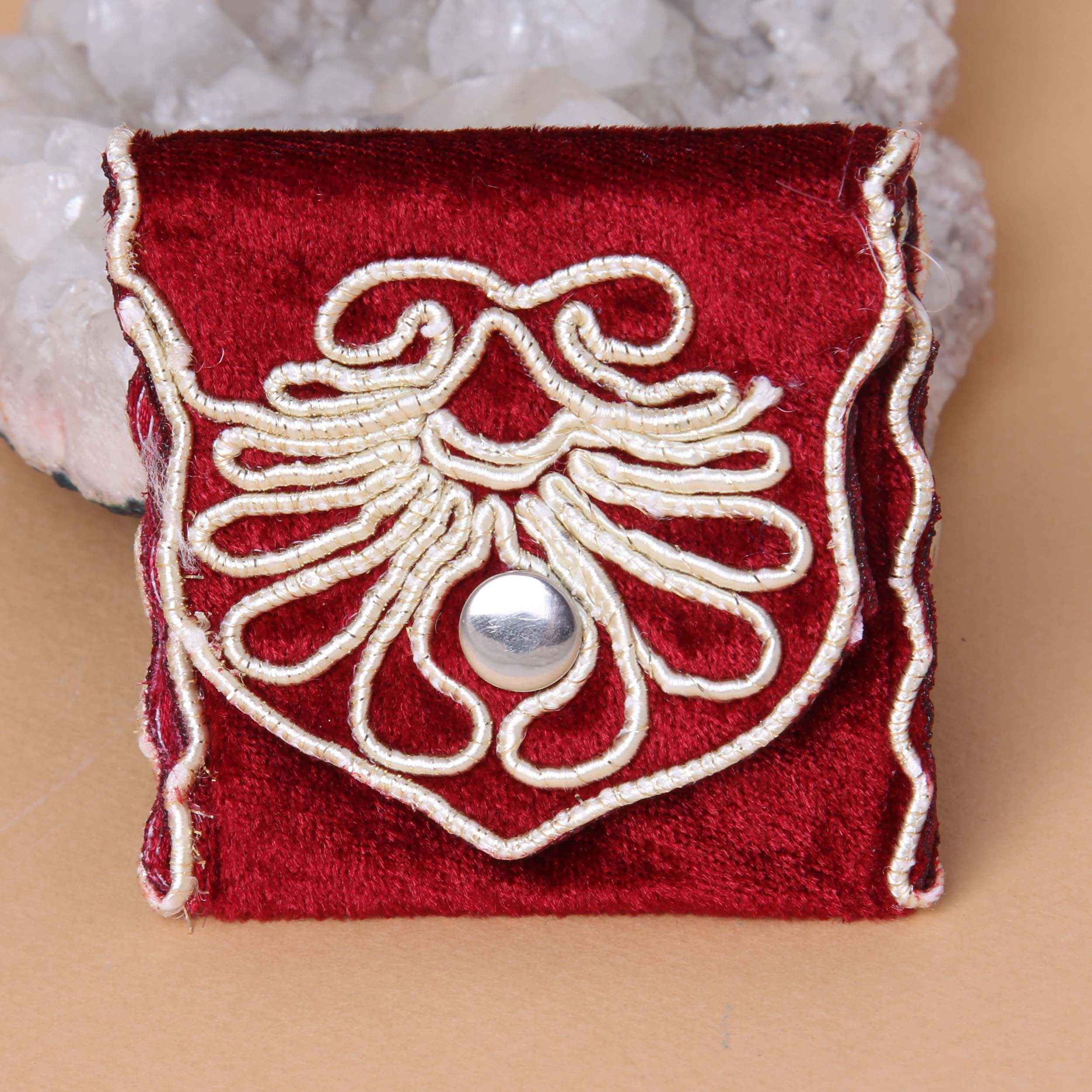 Tapis de prière de voyage pour musulman taille poche et portable Sajada Rouge