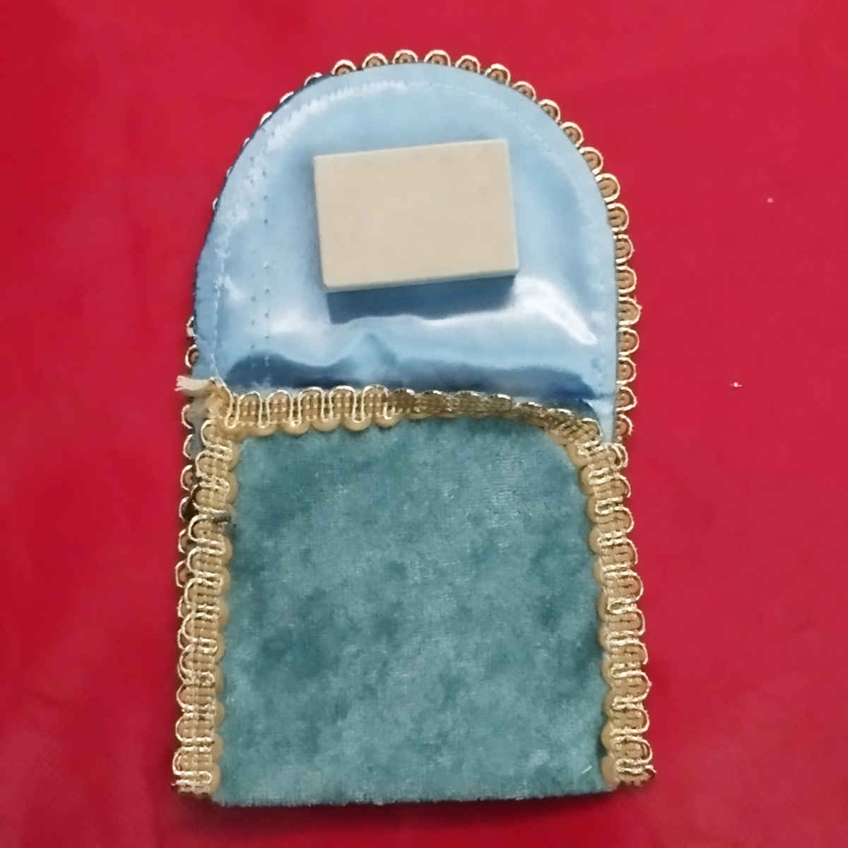 Tapis de prière de voyage pour musulman taille poche et portable Sajada Bleu