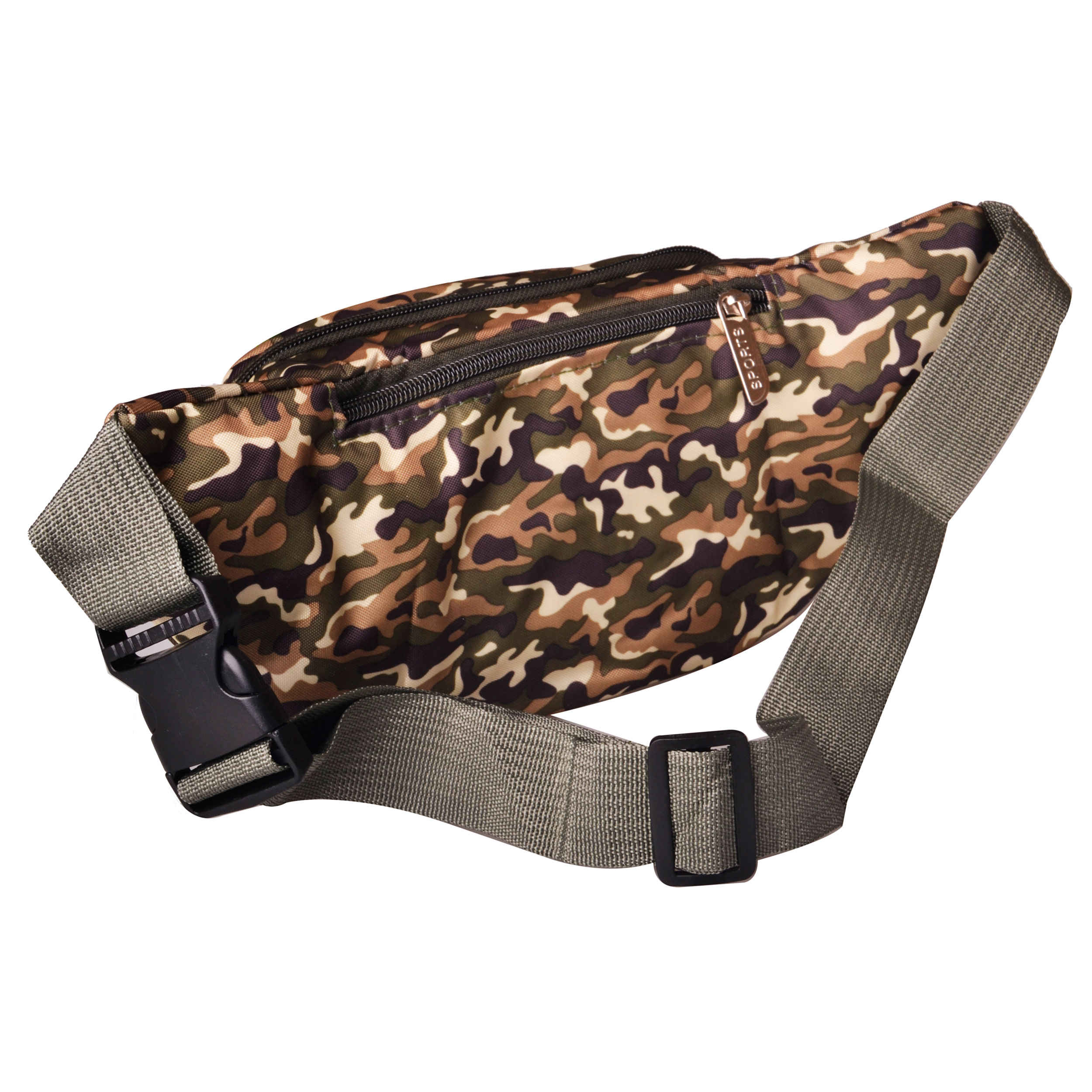 Sac banane en toile camouflage avec 3 poches – Pratique pour le transport quotidien