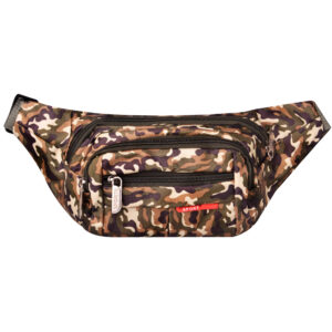 Sac banane en toile camouflage avec 3 poches – Pratique pour le transport quotidien