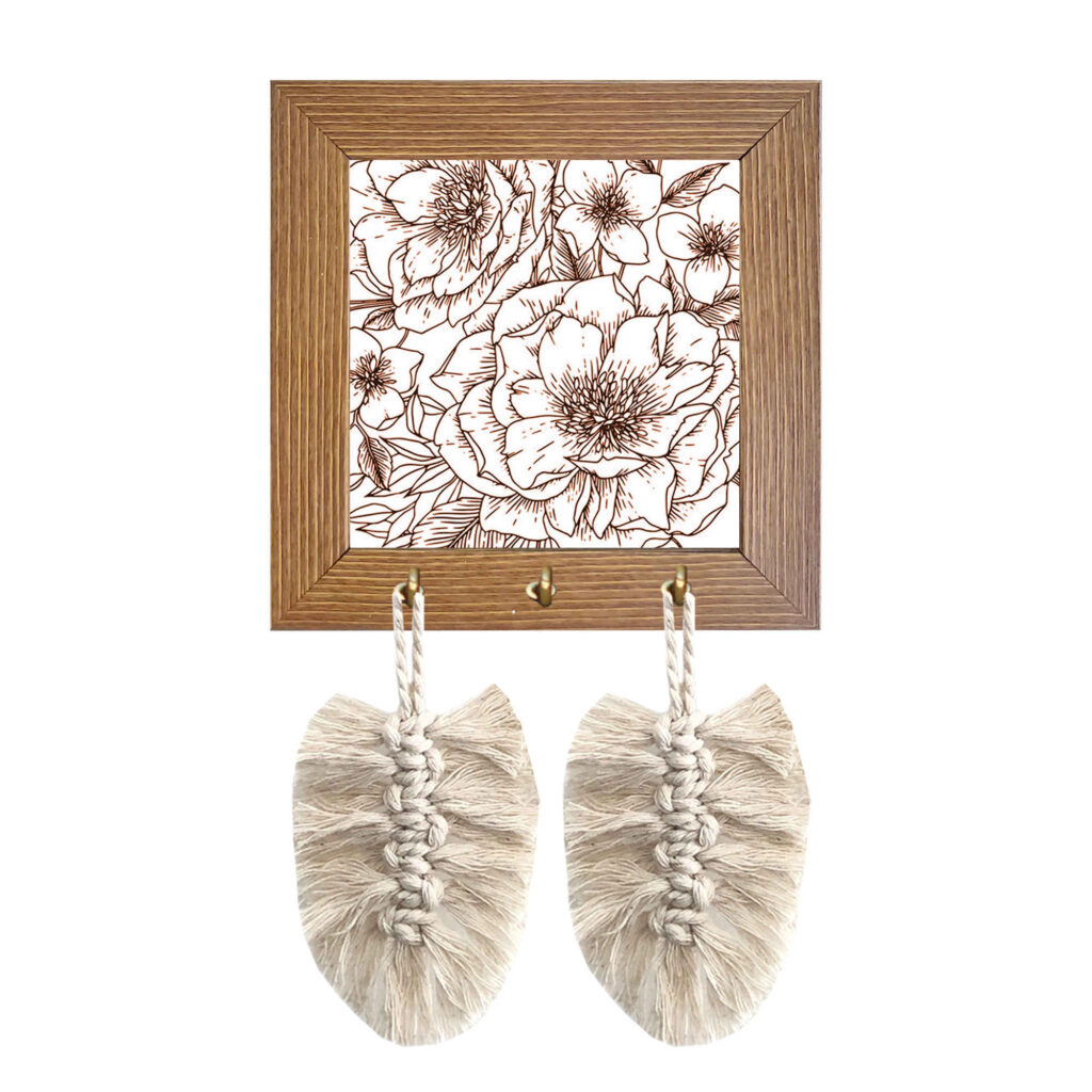 Porte-clés mural décoratif et fait main pour votre entrée