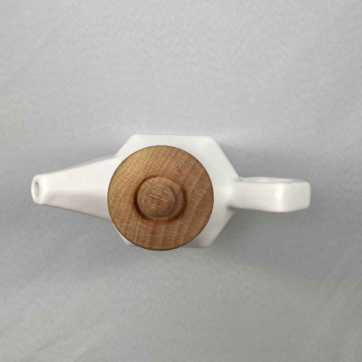 Bouteille Distributrice d’Huile en Céramique Blanche avec Couvercle, Compatible Lave-Vaisselle