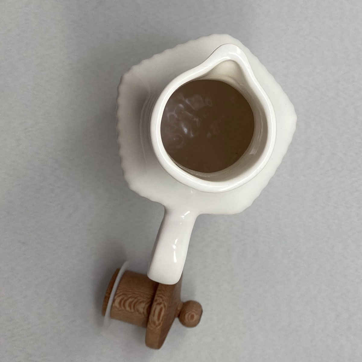 Bouteille Distributrice d’Huile en Céramique Blanche pour Cuisines Domestiques et de Restaurant