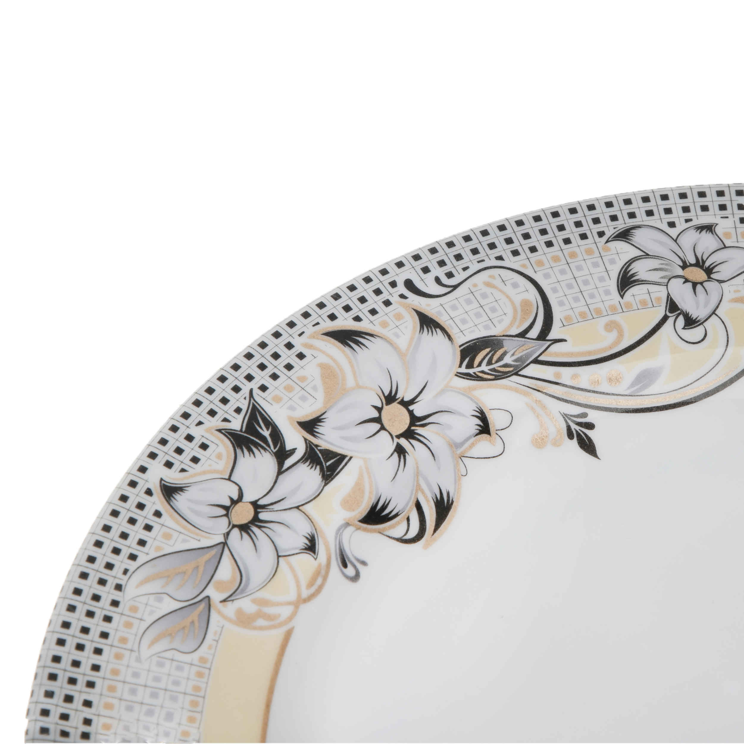 Ensemble d’Assiettes en Mélamine Blanches, Résistantes aux Casse pour Usage Quotidien, Pack de 6