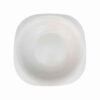 Ensemble d'Assiettes en Mélamine Blanches, Forme Carrée, Pack de 6