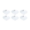 Ensemble de Bols de Vaisselle en Mélamine Blanc, Lavable au Lave-vaisselle - Modèle Kasra (Ensemble de 6)