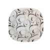 Ensemble de Bols de Vaisselle en Mélamine Blanc, Forme Carrée - Modèle Ghasedak (Ensemble de 6)