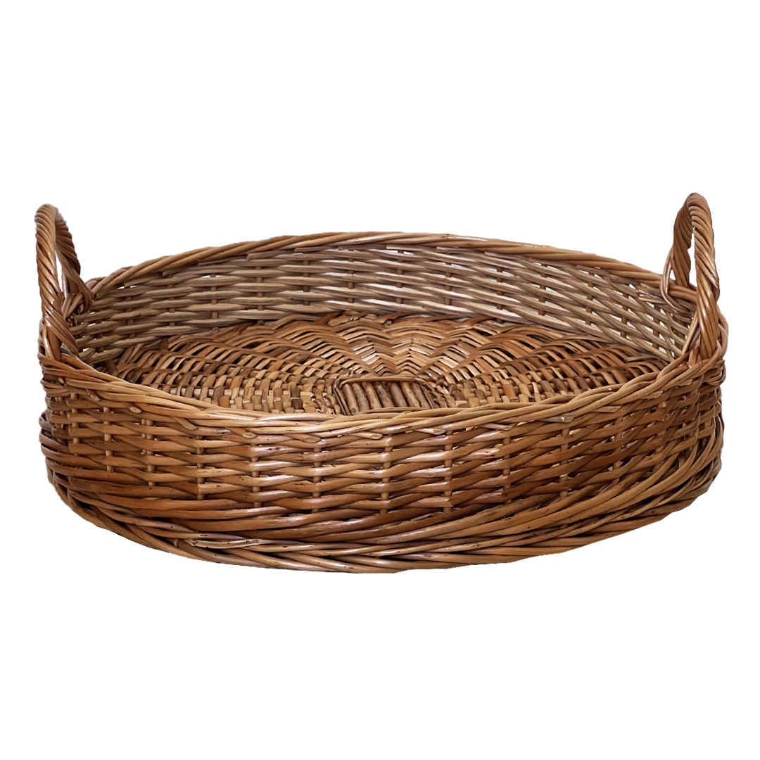 Panier en Osier Tressé avec Poignée – Mélange Parfait de Charme Rustique