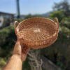 Panier en Osier Tressé avec Poignée – Mélange Parfait de Charme Rustique