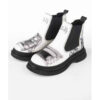 Bottines Chelsea Imprimé Graffiti – Cuir Synthétique pour Femmes