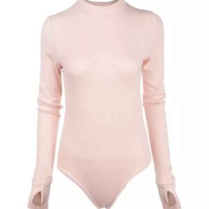 Body rose avec trous pour les pouces pour femmes Raha