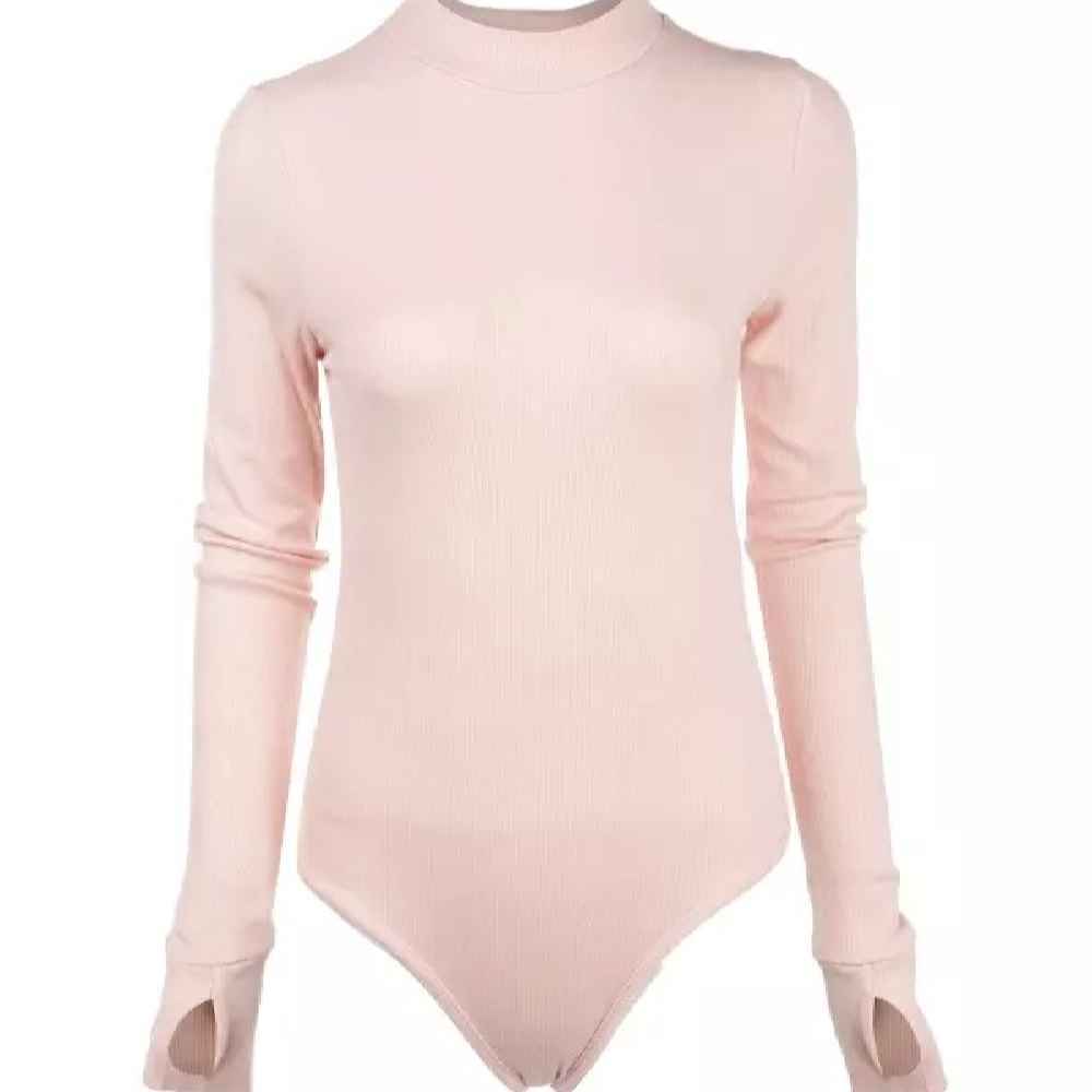 Body rose avec trous pour les pouces pour femmes Raha