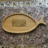 Plateau de service en forme de poisson – Style bambou pour une présentation originale