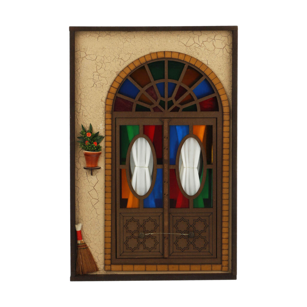 Porte-clés mural en bois persan fait main avec design de cottage traditionnel