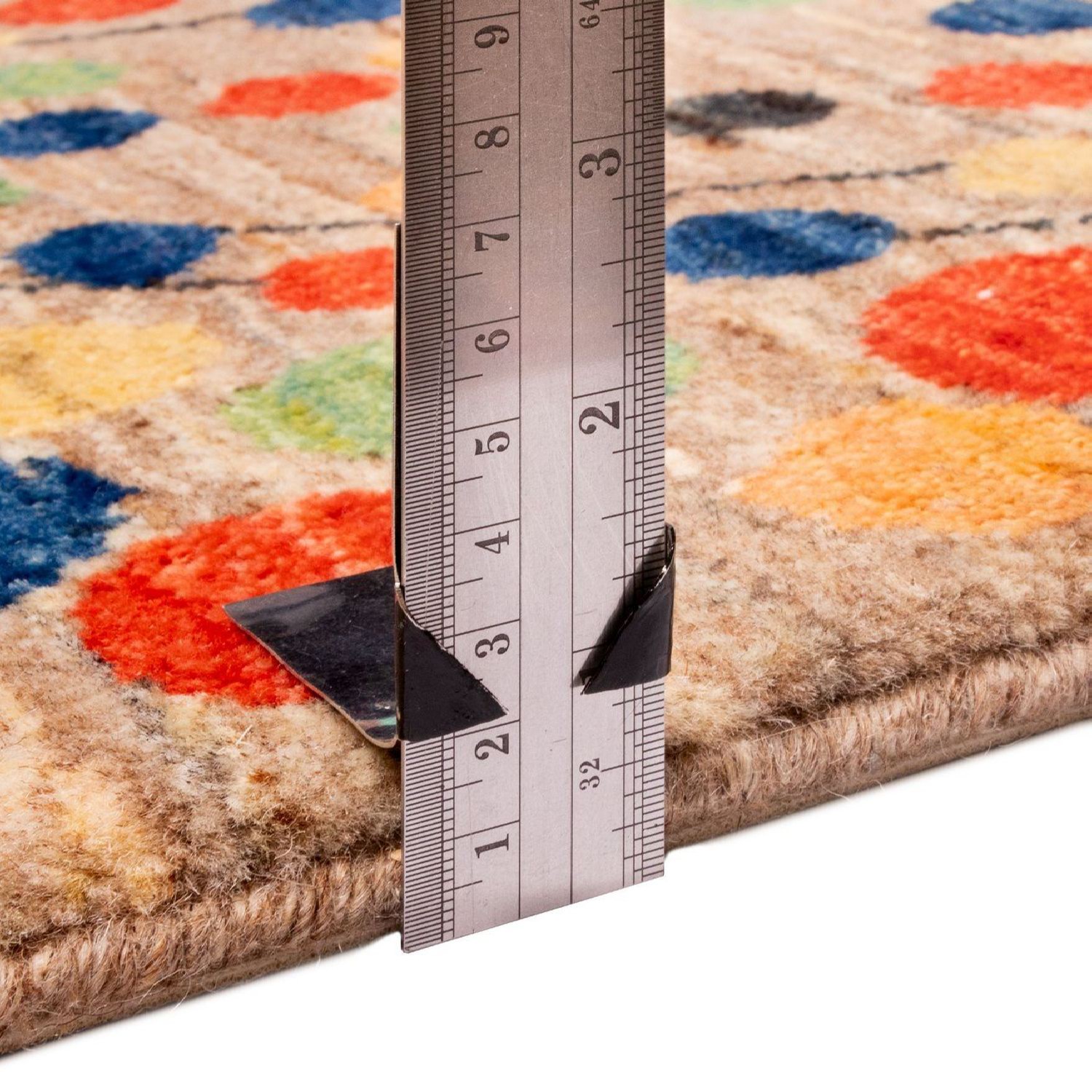 Tapis Gabbeh en laine persane artisanal tissé à la main en Fars floral