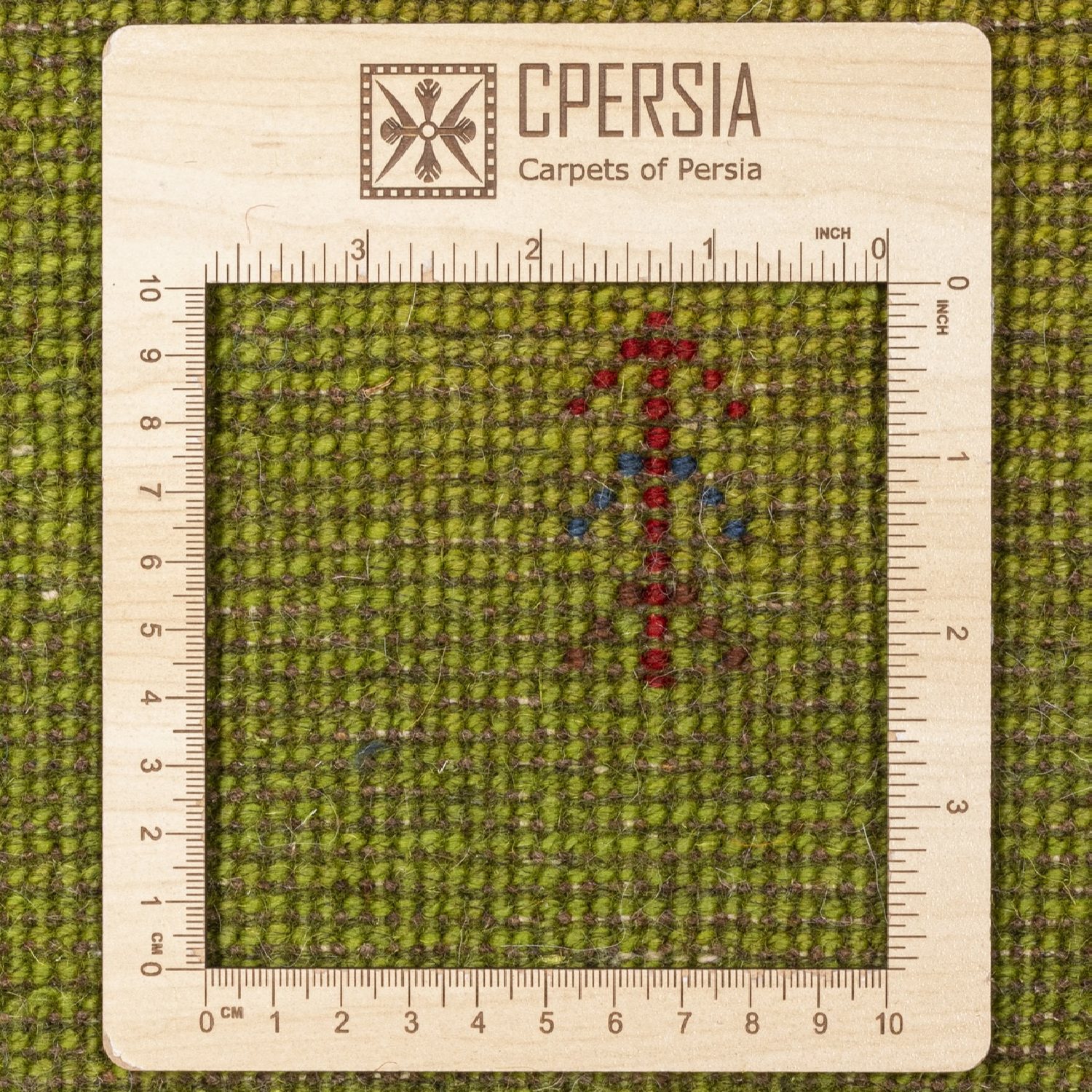 Tapis Gabbeh en laine persane authentique tissé à la main en Fars vert