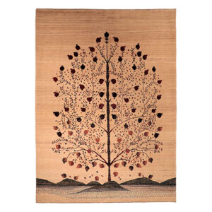 Tapis Gabbeh en laine persane authentique tissé à la main Arbre de Vie