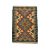Tapis Kilim en laine persane authentique tissé à la main en Fars Qashqai Vert