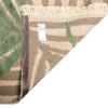 Tapis Kilim en laine persane authentique tissé à la main en Kerman feuille de palmier crème