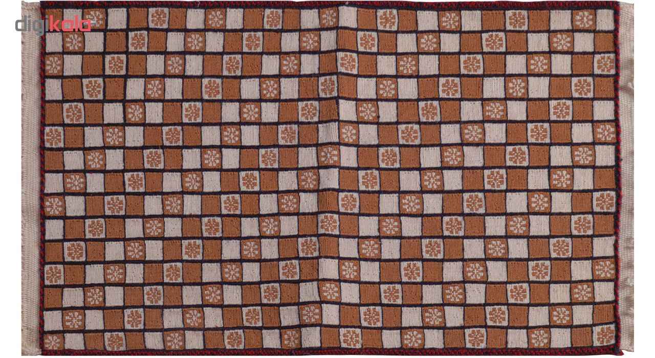 Tapis Kilim en laine persane authentique tissé à la main à Sirjan Géométriqueandwoven in Sirjan Geometric