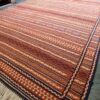 Tapis Kilim en laine persane authentique tissé à la main traditionnellement Rayé