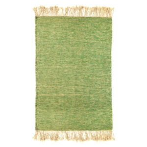 Tapis Kilim en laine persane authentique tissé à la main en Khorasan Vert Clair