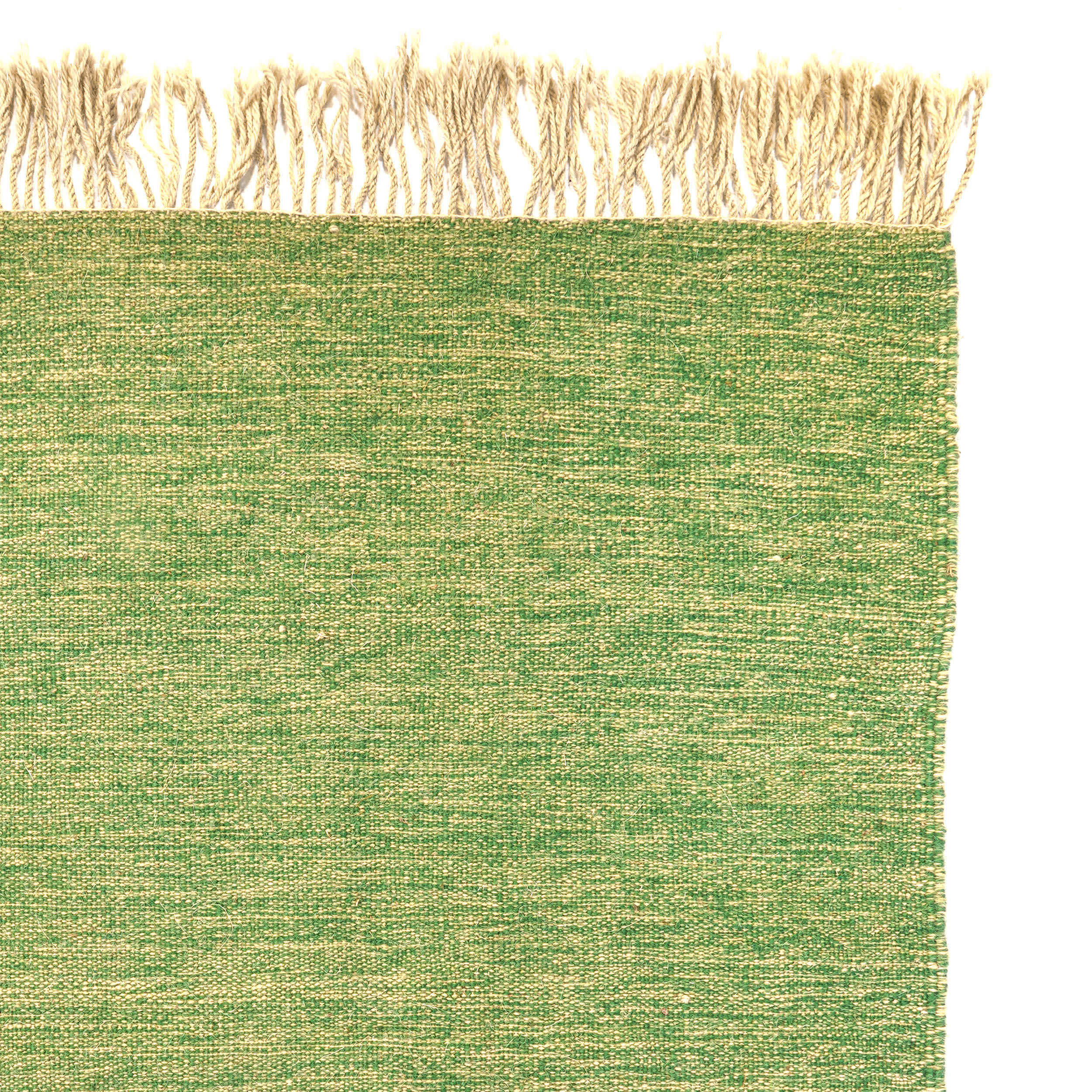 Tapis Kilim en laine persane authentique tissé à la main en Khorasan Vert Clair