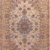 Tapis persan authentique avec soie noué à la main à Ispahan Lachak Toranj