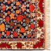 Tapis persan authentique en laine noué à la main à Bojnurd bordure florale