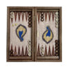 Plateau de Backgammon en Marqueterie Incrustée Artisanal avec Technique Khatamkari