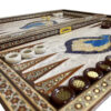 Plateau de Backgammon en Marqueterie Incrustée Artisanal avec Technique Khatamkari