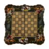 Plateau de Backgammon en Marqueterie Incrustée Artisanal avec Élégance Khatamkari Persane