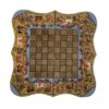 Plateau de Backgammon en Marqueterie Incrustée avec Design Chovgan & Khatamkari