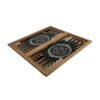 Plateau de Backgammon en Marqueterie Incrustée Design Chovgan avec Détails Khatamkari