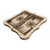 Plateau de Backgammon en Marqueterie Incrustée avec Maîtrise Artisanale Khatamkari Persane