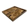 Plateau de Backgammon et d’Échecs Fait Main en Bois de Noyer Mina