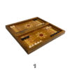 Plateau de Backgammon et d’Échecs Fait Main en Bois de Noyer