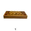 Plateau de Backgammon et d’Échecs Fait Main en Bois de Noyer