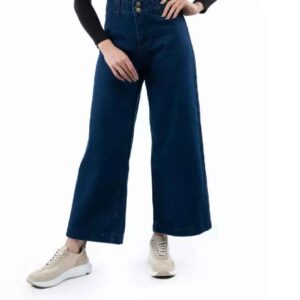 Jeans Baggy Pantalons en Jean à Jambe Large pour Femme
