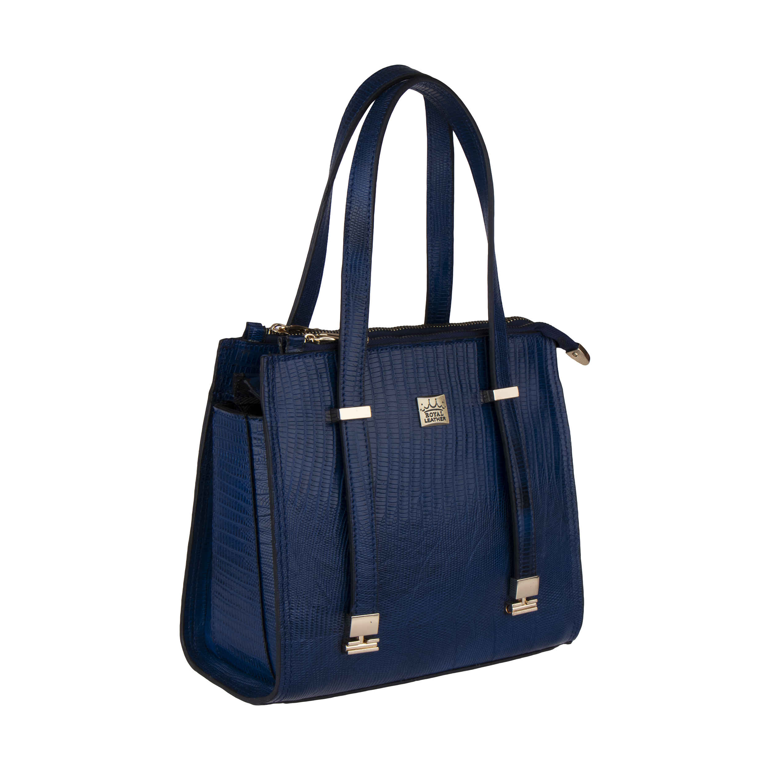 Sac à main Bauletto en cuir fait main avec poignées doubles