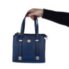 Sac à main Bauletto en cuir fait main avec poignées doubles
