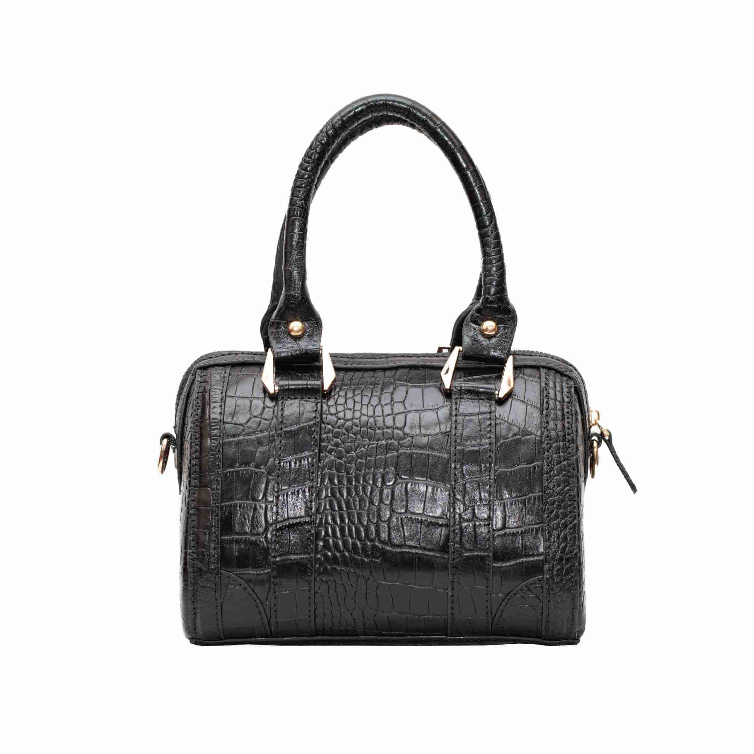 Sac à main Bauletto en cuir avec motif peau de serpent pour femmes