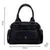 Sac à main Bauletto en simili cuir avec poignée supérieure et longue sangle
