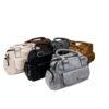 Sac à main Bauletto en simili cuir avec poignée supérieure et longue sangle