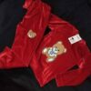 Ensemble sweat-shirt et pantalon pour enfants avec design Teddy Bear en velours