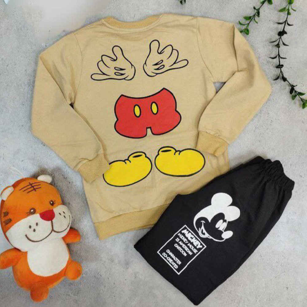 Ensemble sweat-shirt et pantalon pour garçon avec design Mickey Mouse