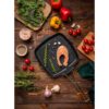 Poêle Grill en Fonte Carrée pour Camping et Plein Air – 26 cm