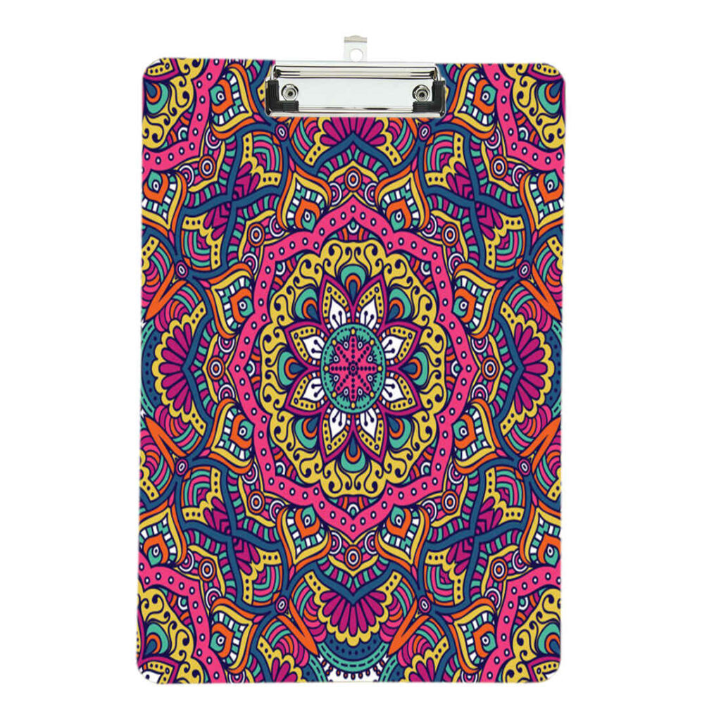 Porte-bloc avec motif traditionnel au format A4 pour documents