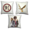Ensemble de Coussins Design Inspiré de Harry Potter - Lot de 3