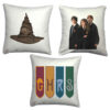 Ensemble de Coussins Imprimés Inspirés de Harry Potter - Lot de 3